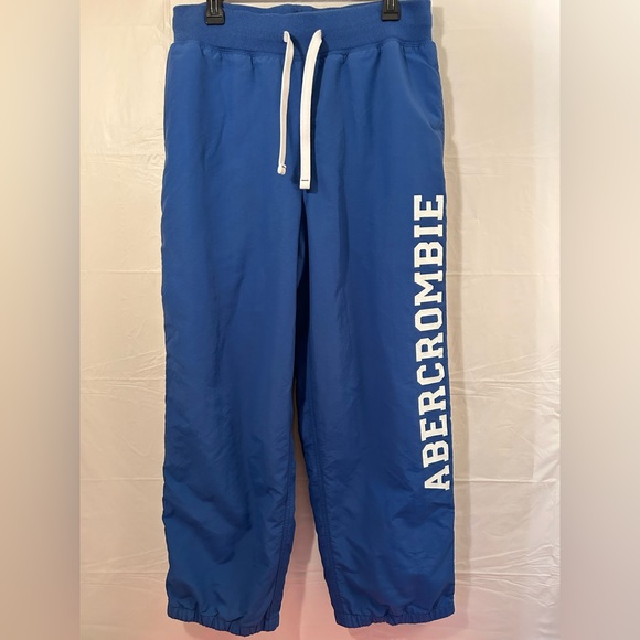 Abercrombie & Fitch Vtg 90’s Track/windbreaker pants Draw string waist Sz Med - Picture 2 of 7